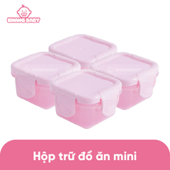 Set 4 hộp trữ đồ ăn mini