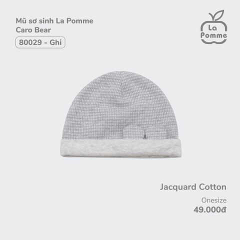 Mũ sơ sinh La Pomme Caro Bear 0213