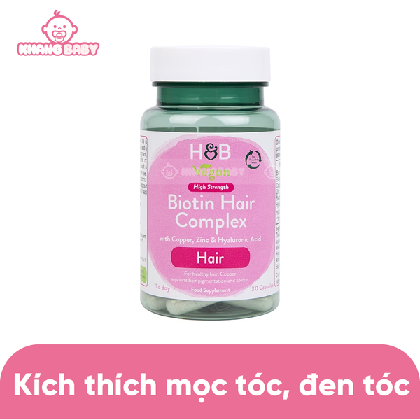 Viên uống mọc tóc Biotin Hair Complex H&B