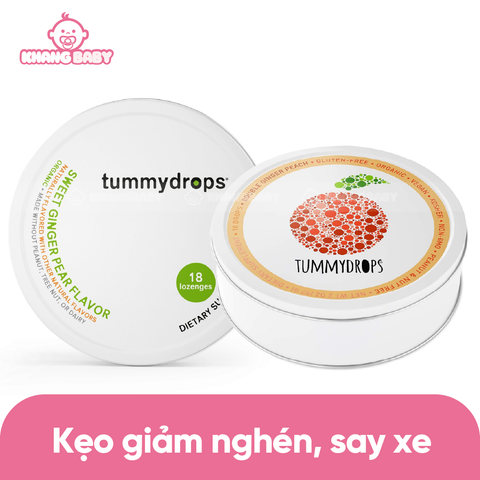 Kẹo ngậm giảm nghén buồn nôn say xe Tummydrops