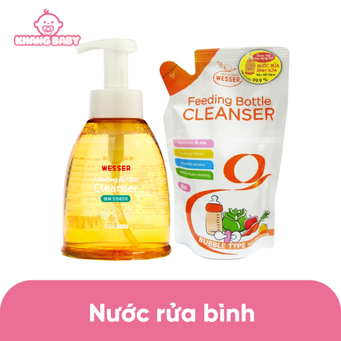 Nước rửa bình sữa Wesser