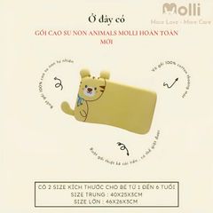 Gối cao su non 3D hình thú Molli  0105