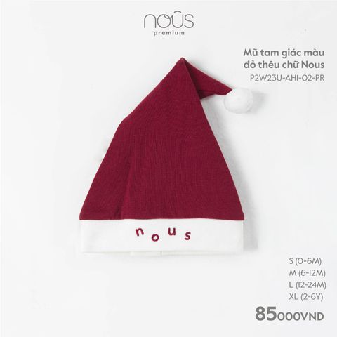 Mũ Noel Nous đỏ