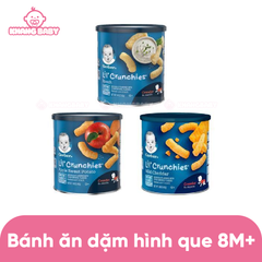 Bánh ăn dặm que Gerber lùn nhiều vị 8M+