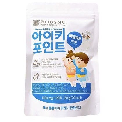 Canxi sữa non kẹo nhai Bobsnu Hàn 1Y+