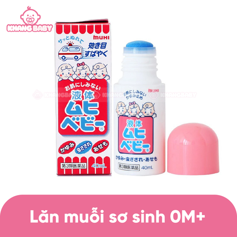 Lăn chống muỗi và côn trùng Muhi Nhật 0M+