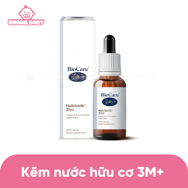 Kẽm nước hữu cơ Biocare Anh 3M+