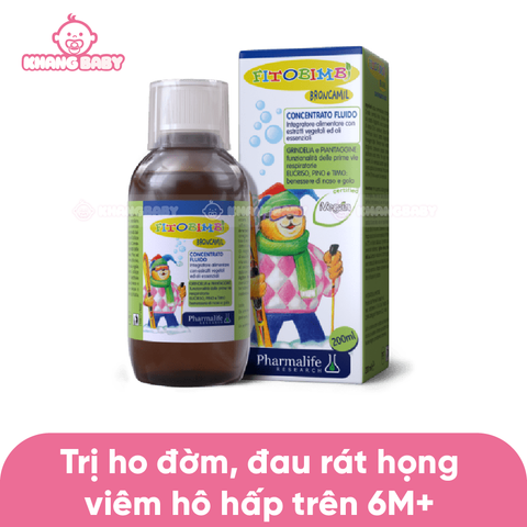 Siro ho đờm Fitobimbi Broncamil 6M+