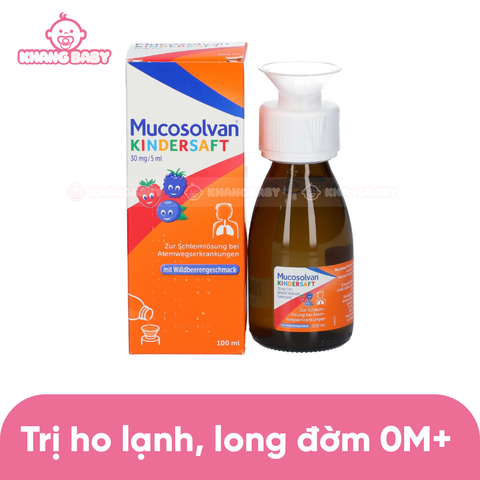 Siro ho long đờm Mucosolvan Kindersaft Đức 0M+