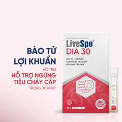 Men LiveSpo DIA 30 hỗ trợ trị tiêu chảy