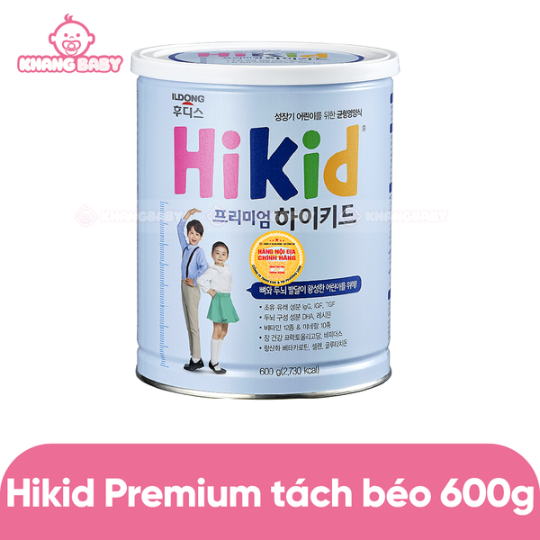 Sữa Hikid Premium tách béo 600g