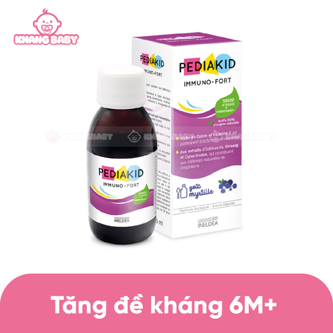 Siro tăng đề kháng Pediakid Immuno Fort 125ml 6M+