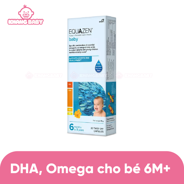 Bổ sung DHA và Omega-3 Equazen 6M+