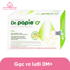 Gạc răng miệng Dr Papie 0M+