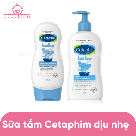 Sữa tắm gội cho bé Cetaphil Baby Gentle Wash & Shampoo