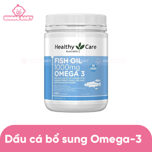 Dầu cá Omega 3 Healthycare Úc 400 viên