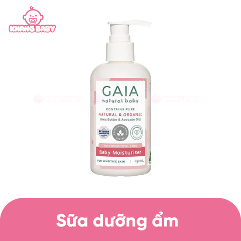 Kem dưỡng ẩm cho bé Gaia Natural Oganic Baby Moisturiser 250ml