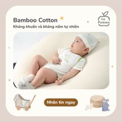 Bộ dài tay cài lệch La Pomme Caro Bear 0211