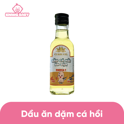 Dầu ăn dặm cá hồi Corbi Oil 6M+