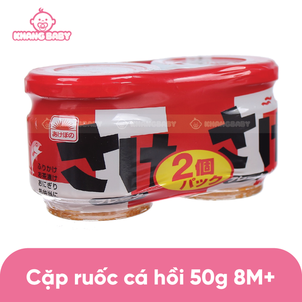 Cặp ruốc cá hồi Maruha Nhật 50g*2 8M+