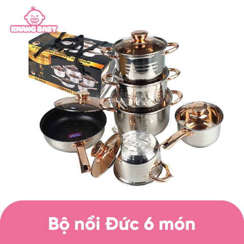 Bộ nồi Đức 6 món 12 chi tiết