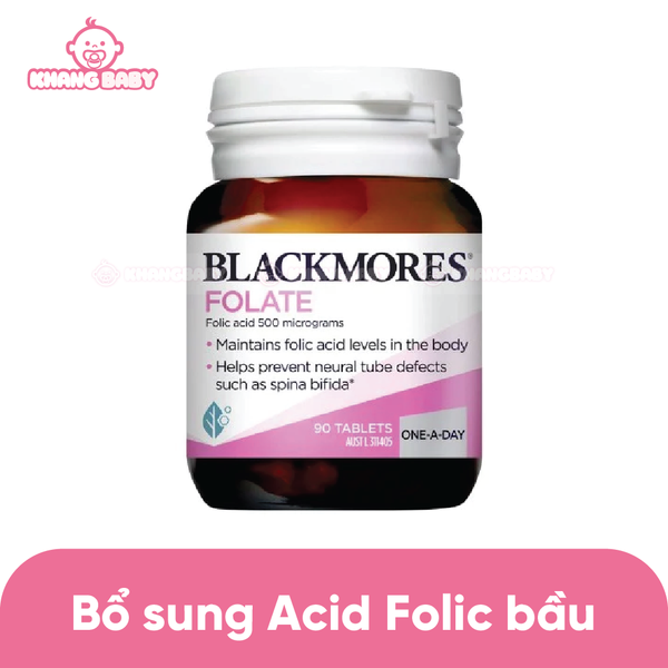 Bổ sung Axit Folic bầu Blackmores Folate 500mcg