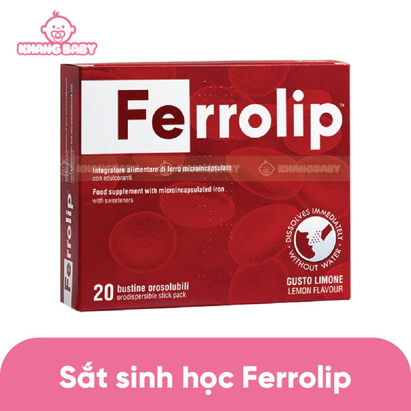 Sắt sinh học Ferrolip người lớn