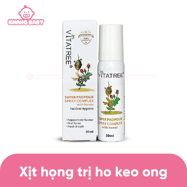 Xịt họng keo ong Vitatree