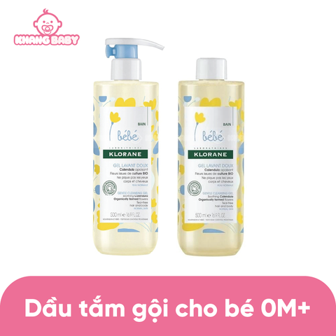 Sữa tắm gội Bebe Klorane Pháp 0M+