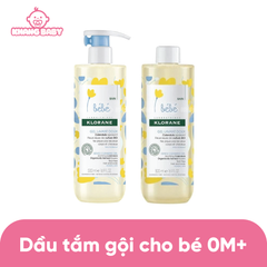 Sữa tắm gội Bebe Klorane Pháp 0M+