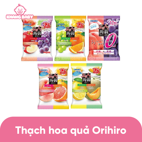 Thạch trái cây Orihiro Nhật gói 240g