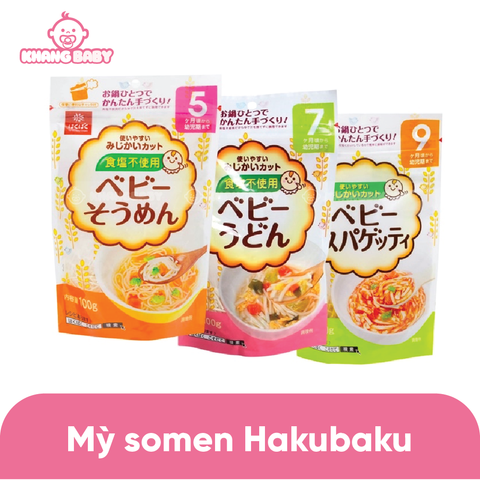 Mỳ somen ăn dặm Hakubaku Nhật 100g