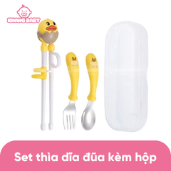 Set thìa dĩa đũa vịt