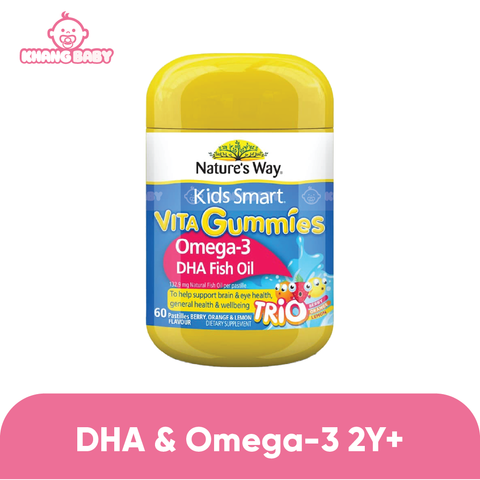 Kẹo Omega-3 & DHA Nature's Way Gummies 2Y+