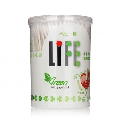 Tăm bông trẻ em xoắn Life 200 que