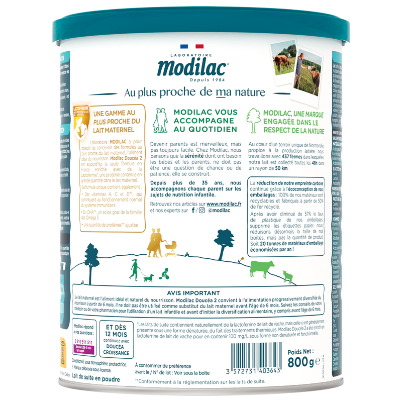 Sữa Modilac Doucéa 800g