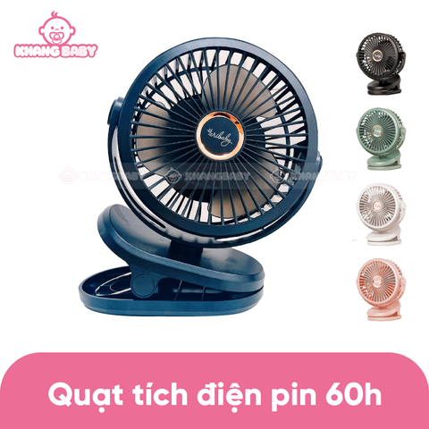 Quạt tích điện Aribaby pin khủng