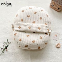 Gối chống trào Mochee vải lụa cotton