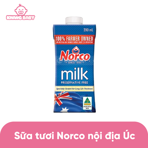 Sữa tươi Norco nội địa Úc 200ml
