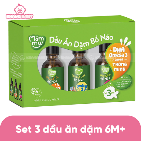 Set 3 Dầu Ăn Dặm Bổ Não Mămmy 30ml