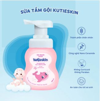 Sữa tắm gội dưỡng ẩm cho bé Kutieskin 200ml