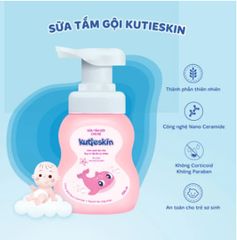 Sữa tắm gội dưỡng ẩm cho bé Kutieskin 200ml