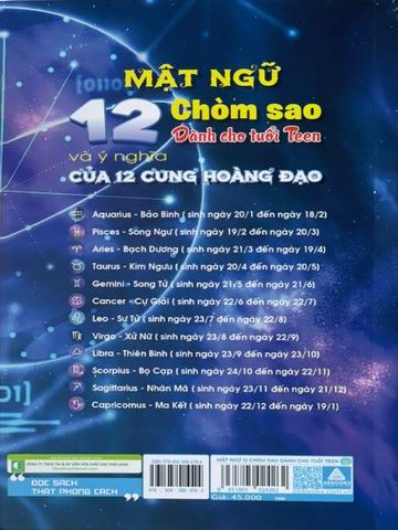 Mật Ngữ 12 Chòm Sao - Dành Cho Tuổi Teen