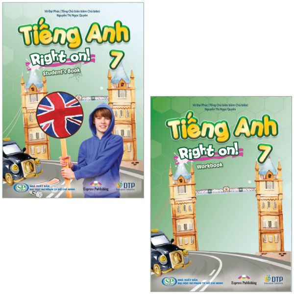 Combo Sách Tiếng Anh 7 -  Right On - Student's Book + Workbook  - Bộ 2 Cuốn
