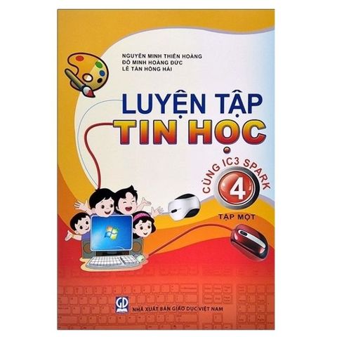 Sách - Luyện Tập Tin Học 4  (Cùng IC3 Spark) (bộ 2 cuốn ) ( HẾT HÀNG )