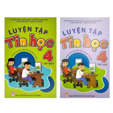 Sách - Luyện Tập Tin Học 4  (bộ 2 cuốn ) Het Hang