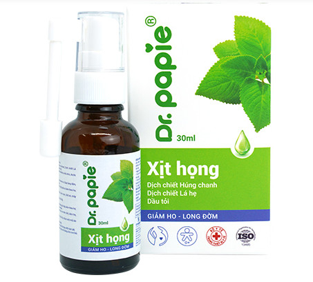 Xịt Họng húng chanh Dr.Papie 30ml