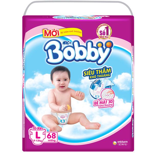 Bỉm Bobby quần L68 (9-13kg)