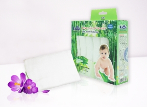 Set 6 Khăn sữa sơ tre Kidbi (32x36) ( 4 Lớp )