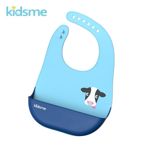 Yếm ăn silicone kidsme - Màu xanh biển, 120173